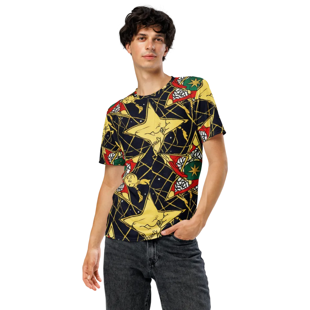 Midnight Starlets on Men's Crew Neck T-Shirt — Front