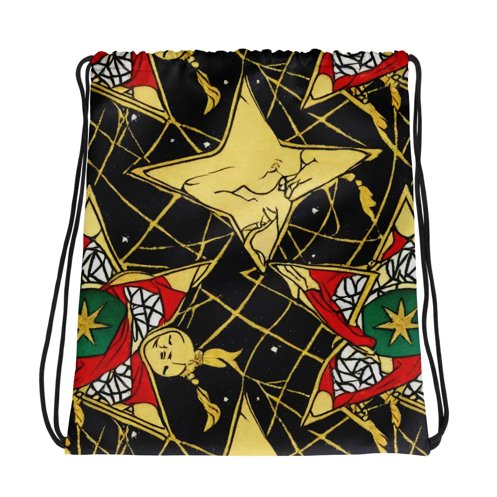 Midnight Starlets on Drawstring Bag — Photo