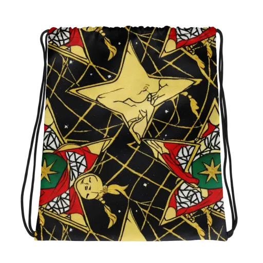 Midnight Starlets on a Drawstring Bag