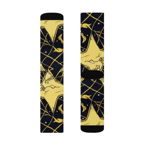 Midnight Starlets on a Socks