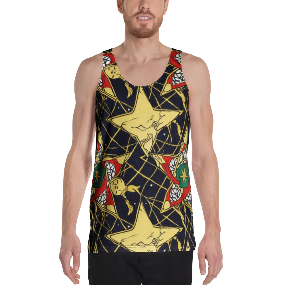 Midnight Starlets on Men's Tank Top — Front