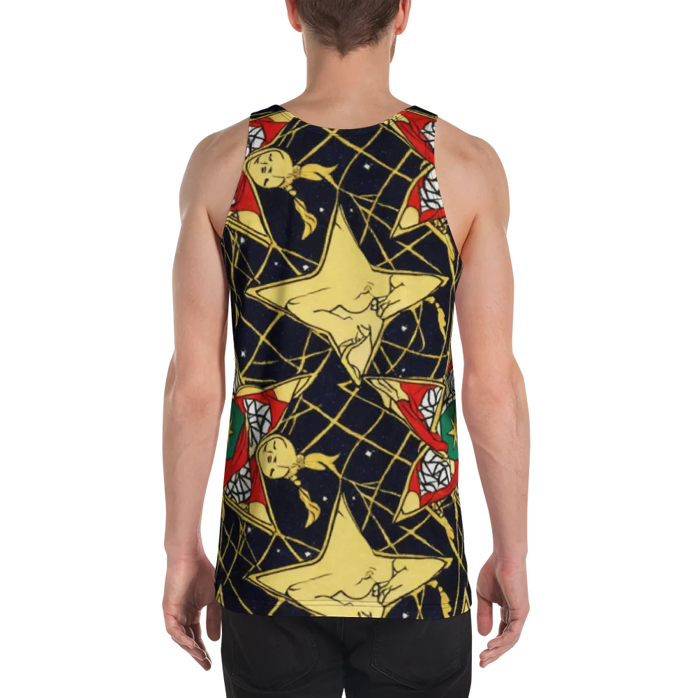 Midnight Starlets on Men's Tank Top — Back