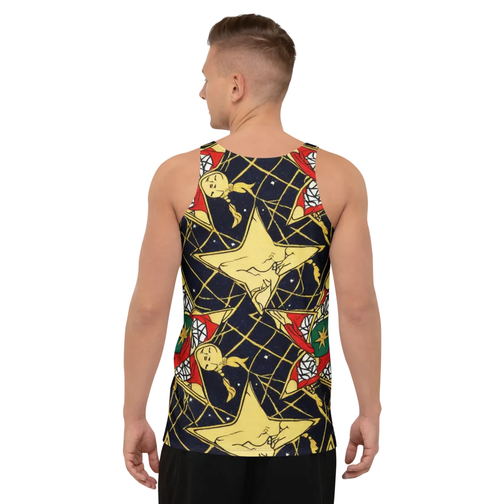 Midnight Starlets on Men's Tank Top — Back