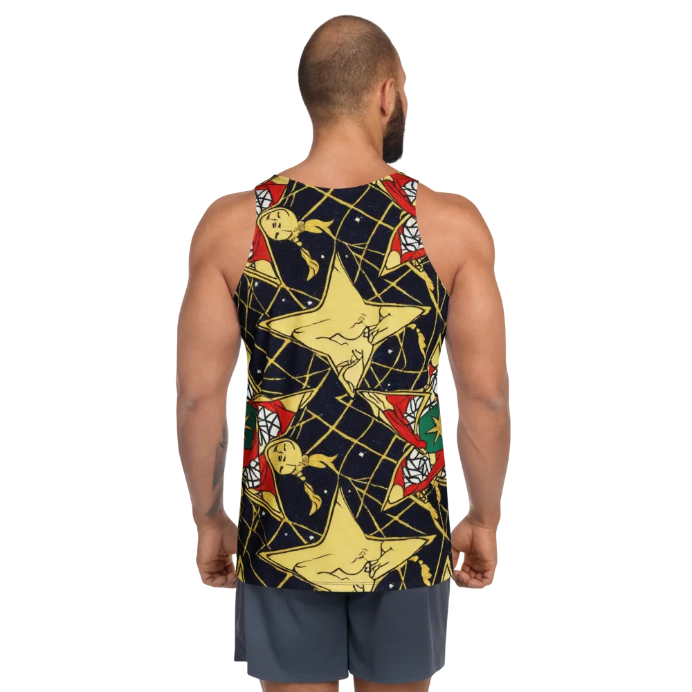 Midnight Starlets on Men's Tank Top — Back
