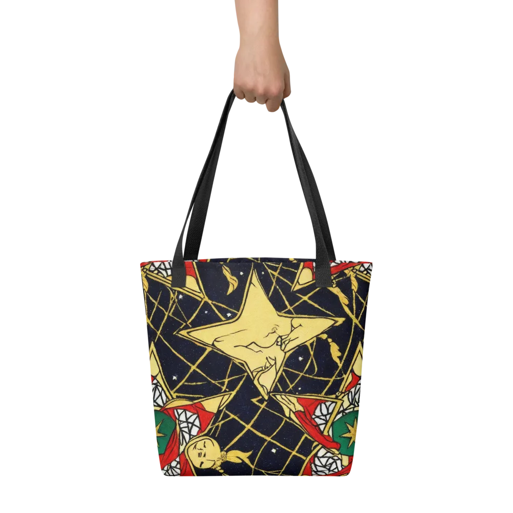 Midnight Starlets on Tote Bag — Front