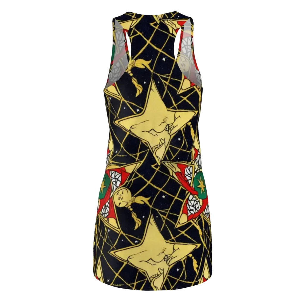 Midnight Starlets on Racerback Dress — Back