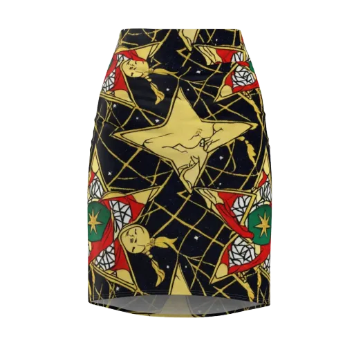 Midnight Starlets on a Pencil Skirt