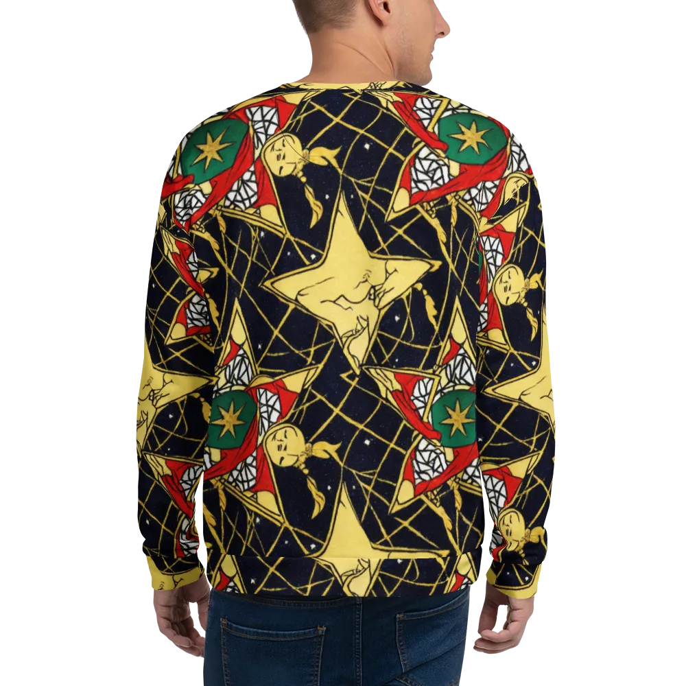 Midnight Starlets on Sweatshirt — Back