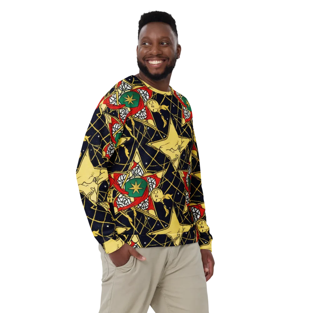 Midnight Starlets on Sweatshirt — Front