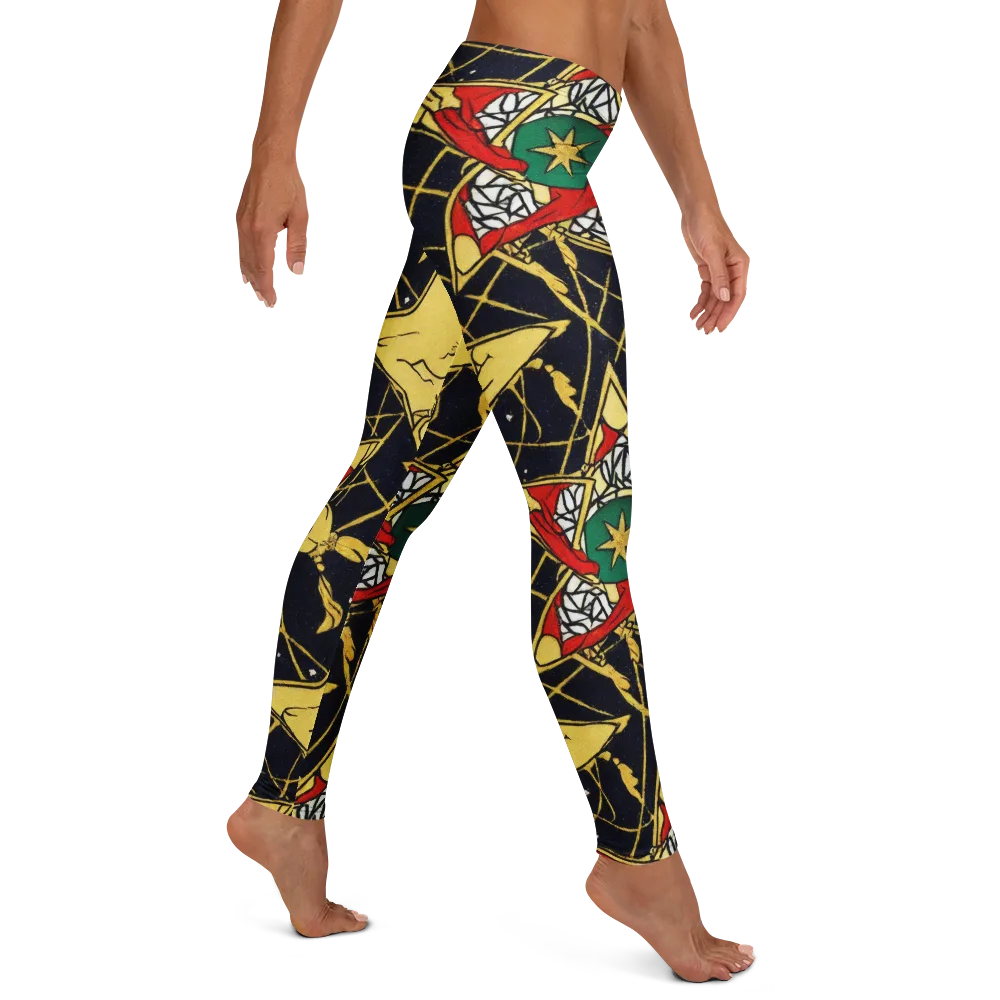 Midnight Starlets on Leggings — Right