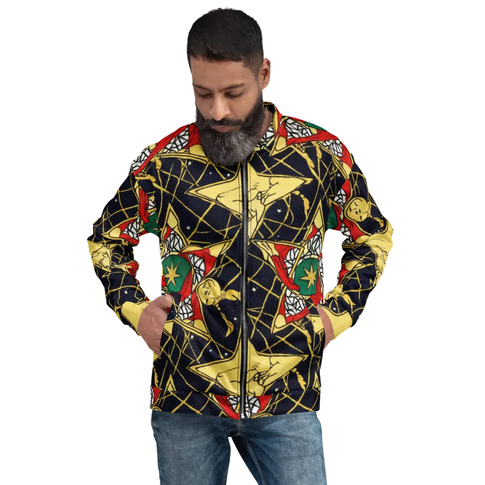 Midnight Starlets on Bomber Jacket — Front