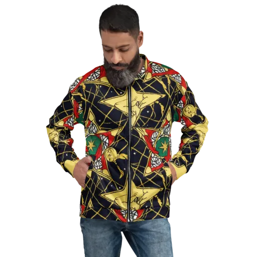 Midnight Starlets on a Bomber Jacket