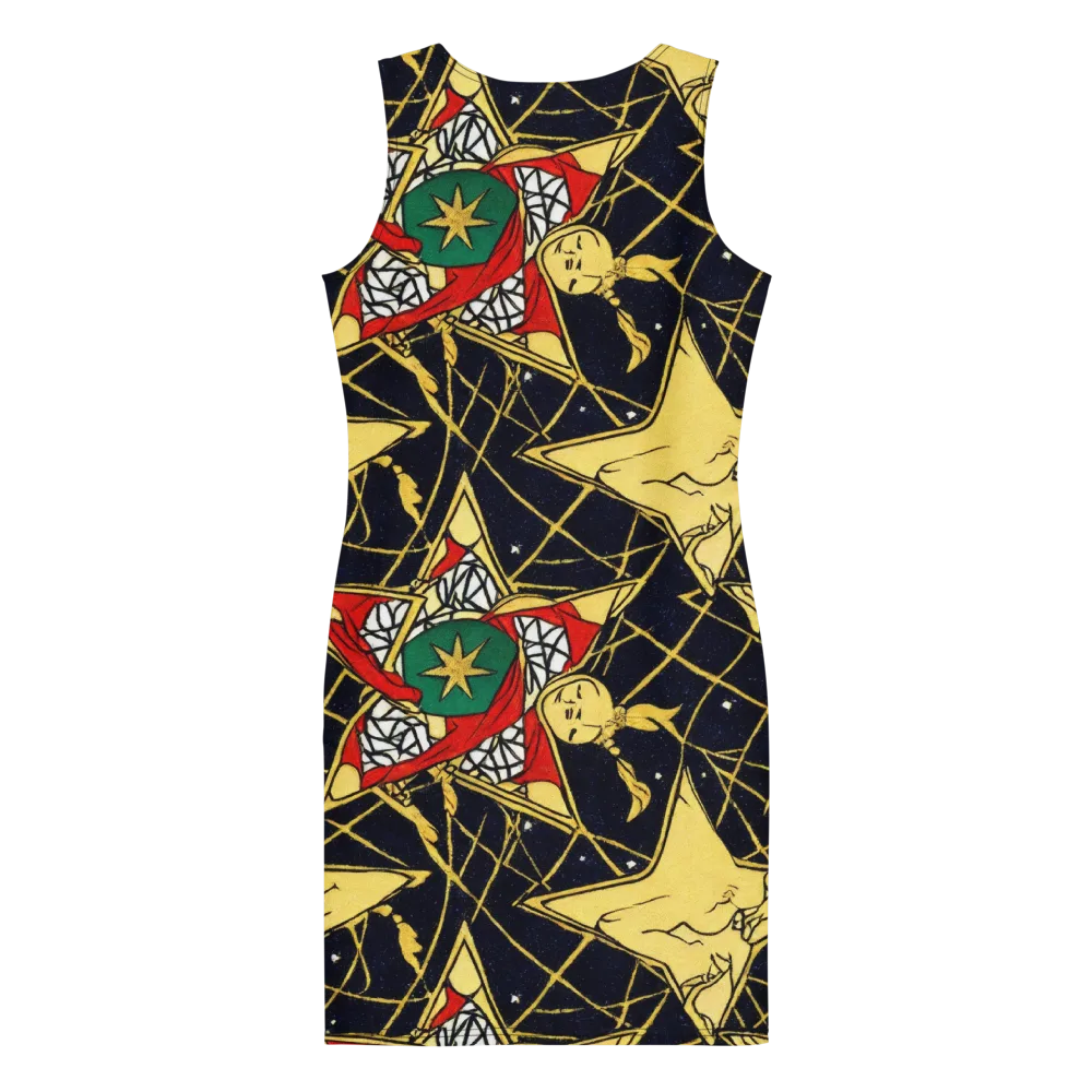 Midnight Starlets on Bodycon Dress — Back
