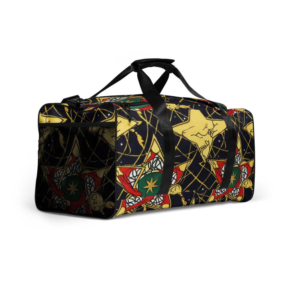 Midnight Starlets on Duffle Bag — Right Front