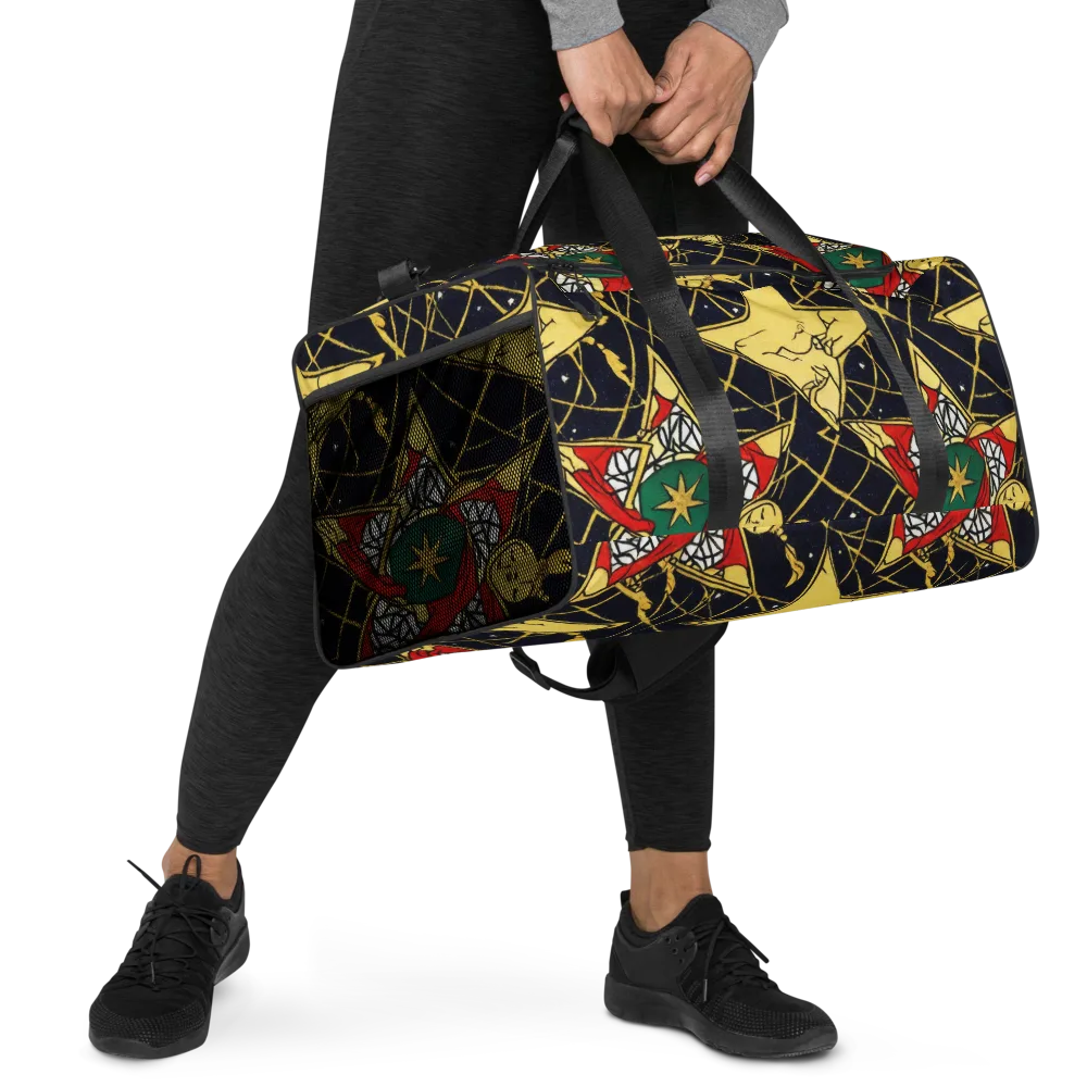 Midnight Starlets on Duffle Bag — Right Front