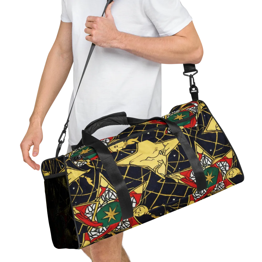 Midnight Starlets on Duffle Bag — Right Front