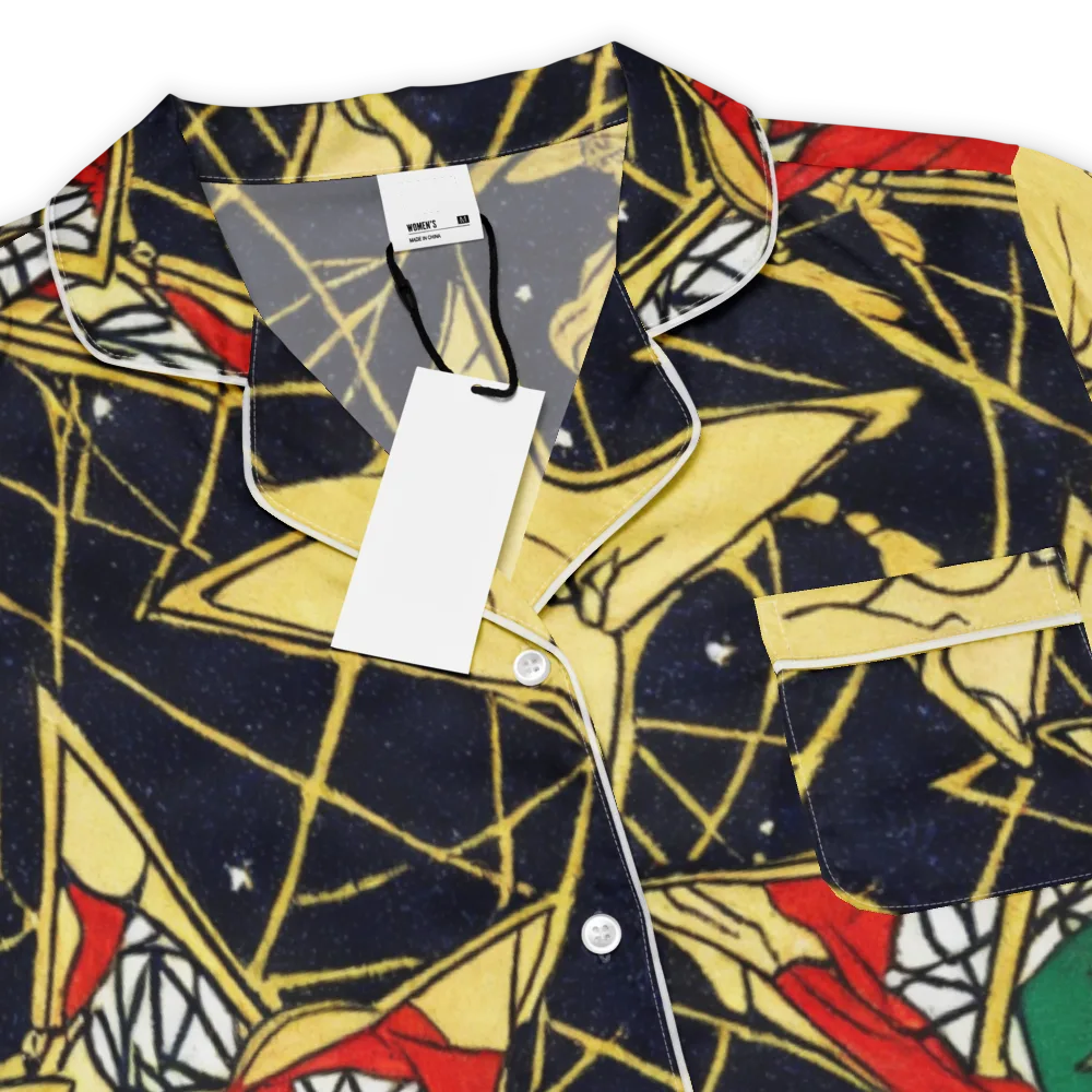 Midnight Starlets on Women's Short Sleeve Pajama Top — Product details