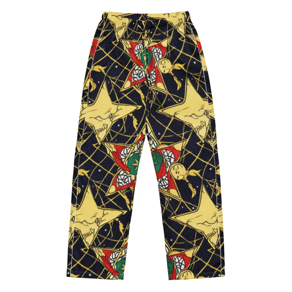 Midnight Starlets on Women's Pajama Pants — Front