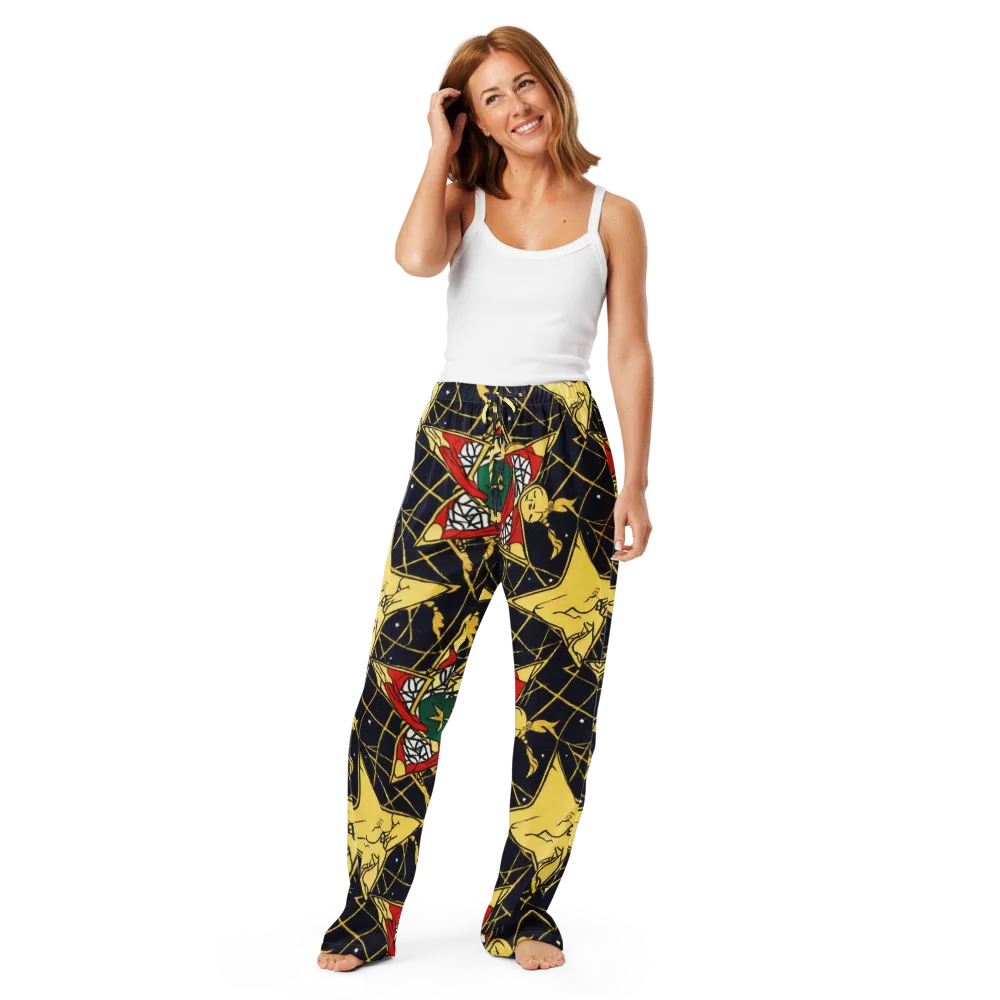 Midnight Starlets on Women's Pajama Pants — Front