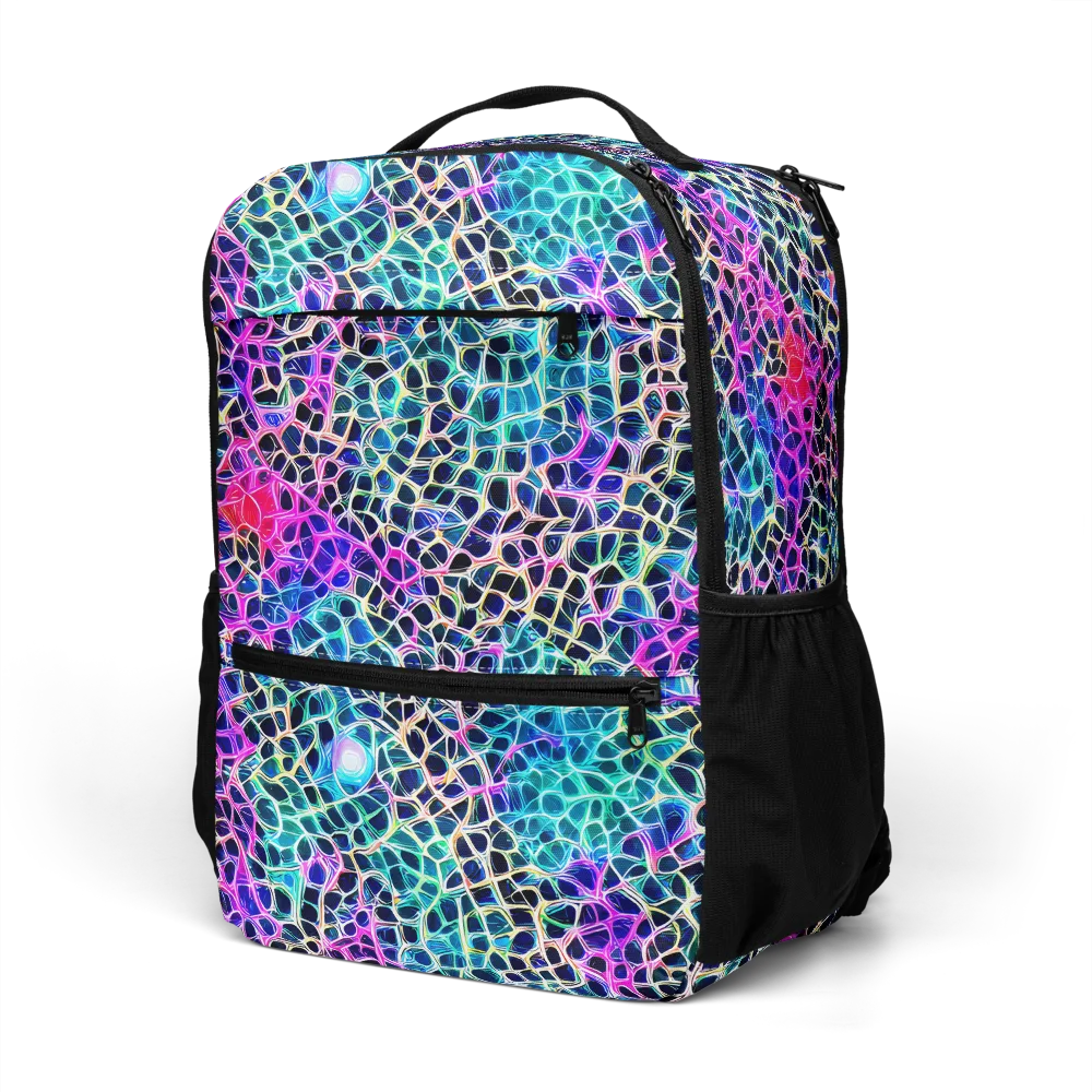 Prismatic Veins on Utility Backpack — Left Front