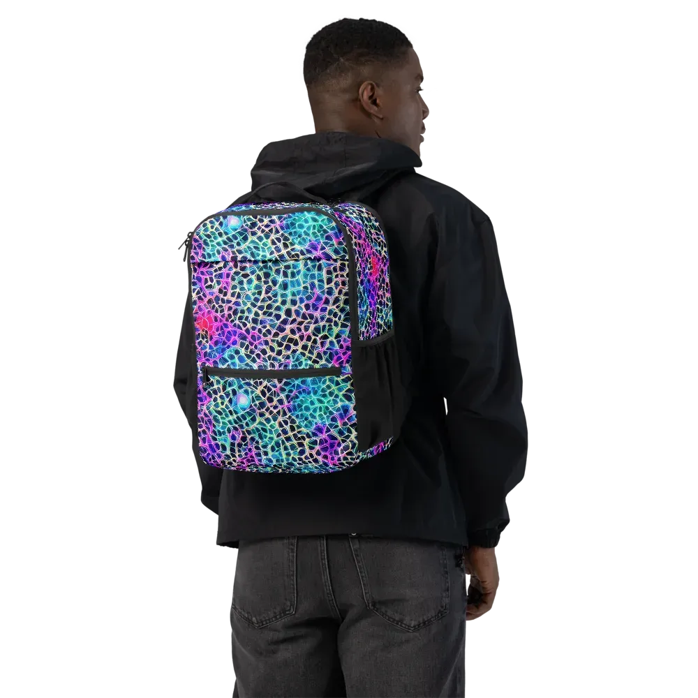 Prismatic Veins on Utility Backpack — Back