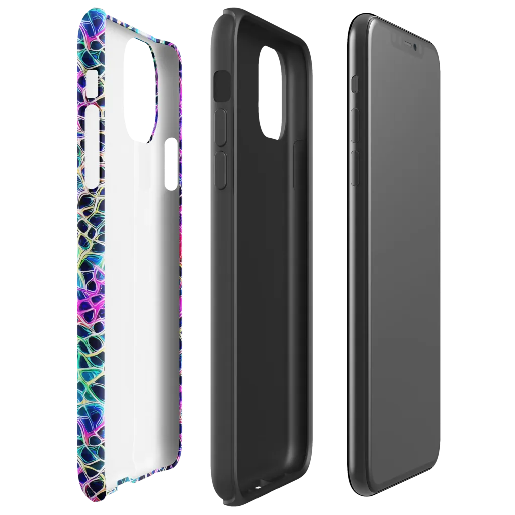 Prismatic Veins on Tough Case for iPhone® — Right