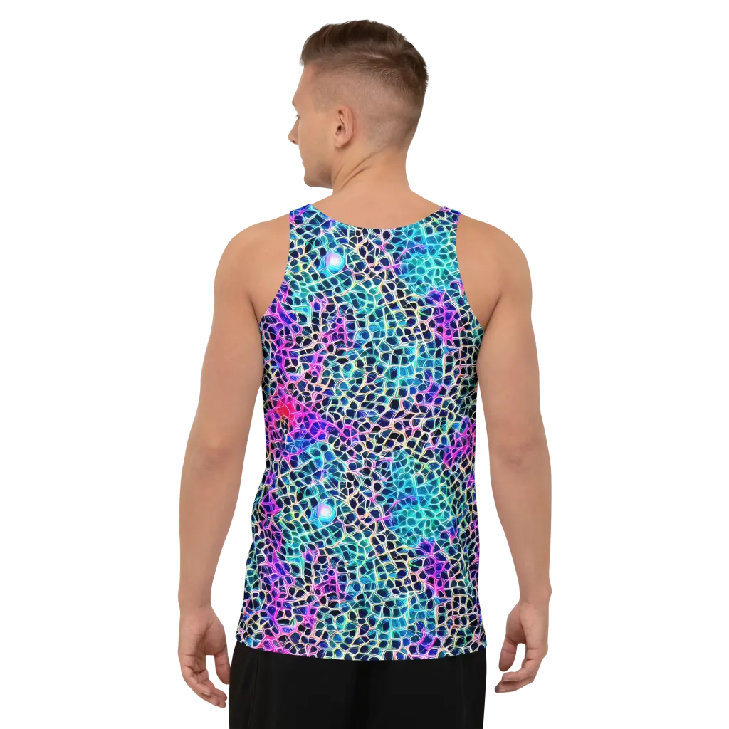 Prismatic Veins on Men's Tank Top — Back