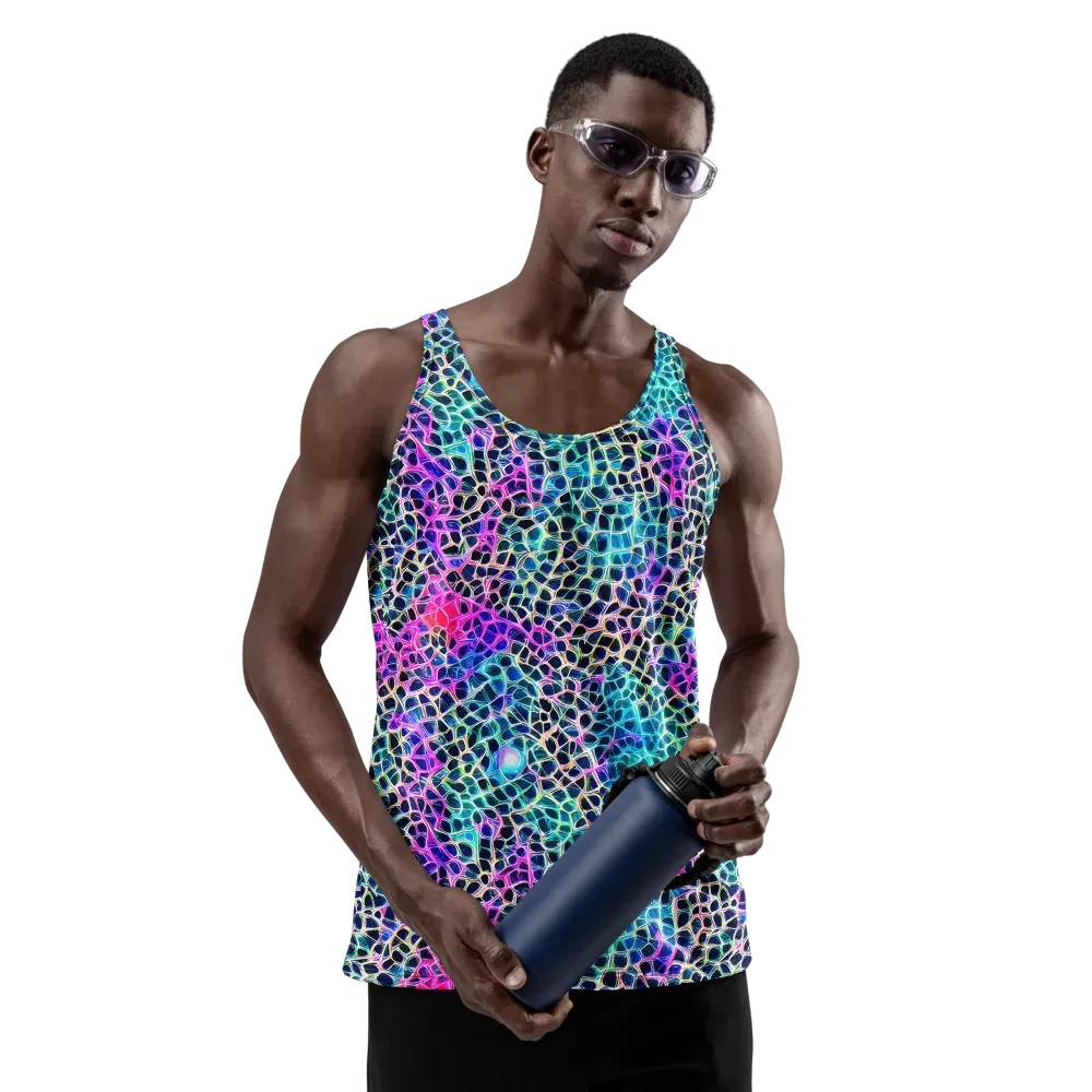 Prismatic Veins on Men's Tank Top — Front
