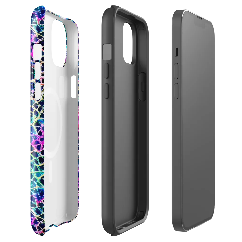 Prismatic Veins on MagSafe Tough Case for iPhone® — Front