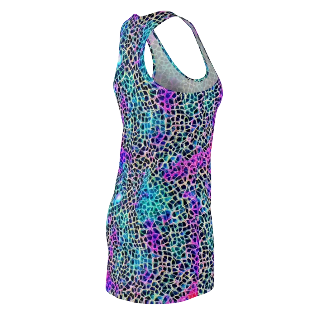 Prismatic Veins on Racerback Dress — Back Side