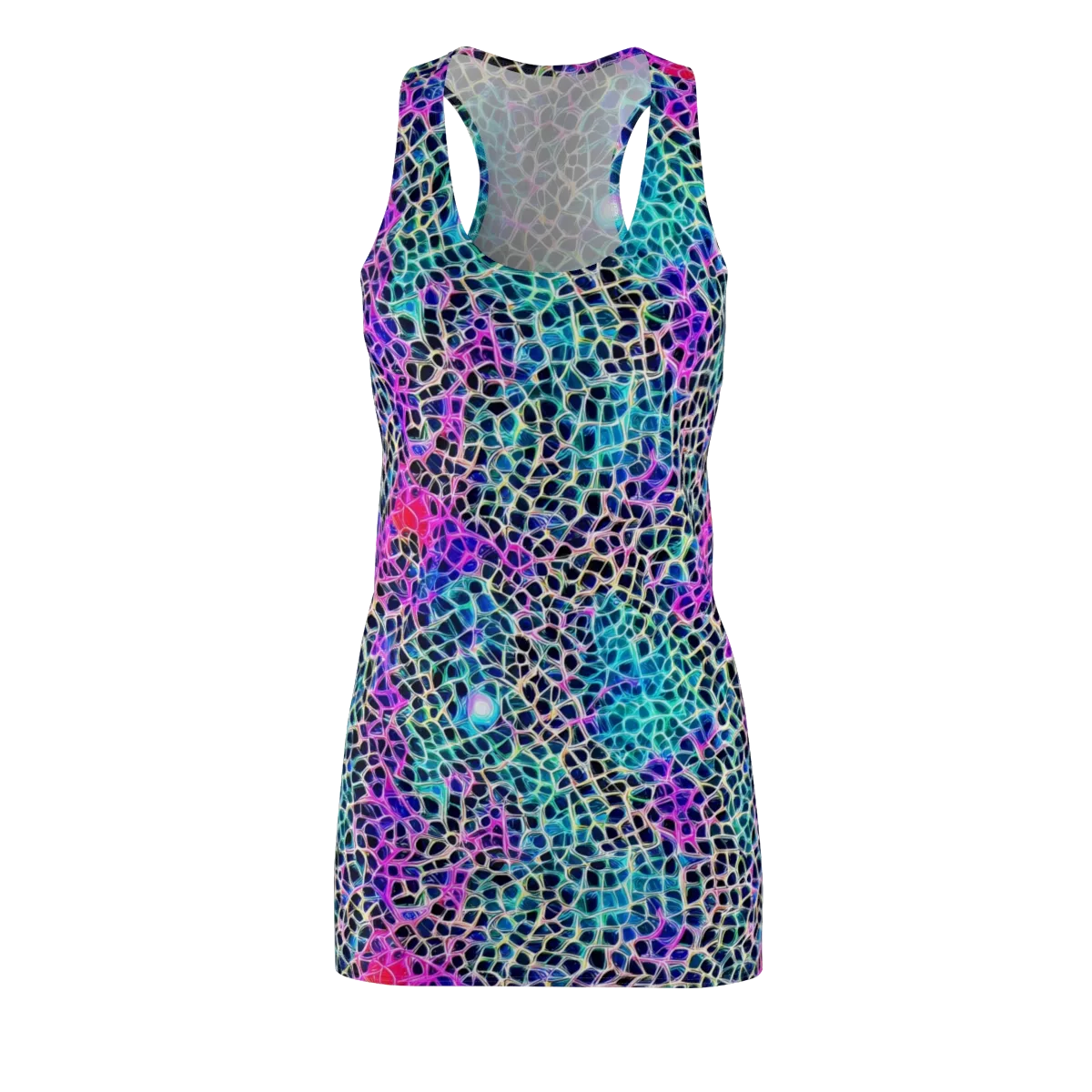 Prismatic Veins on Racerback Dress — Front