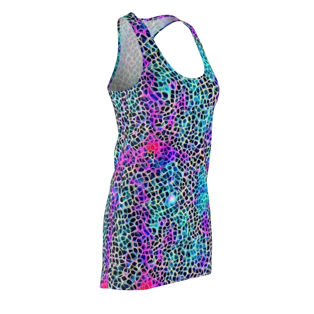 Prismatic Veins on Racerback Dress — Front Side