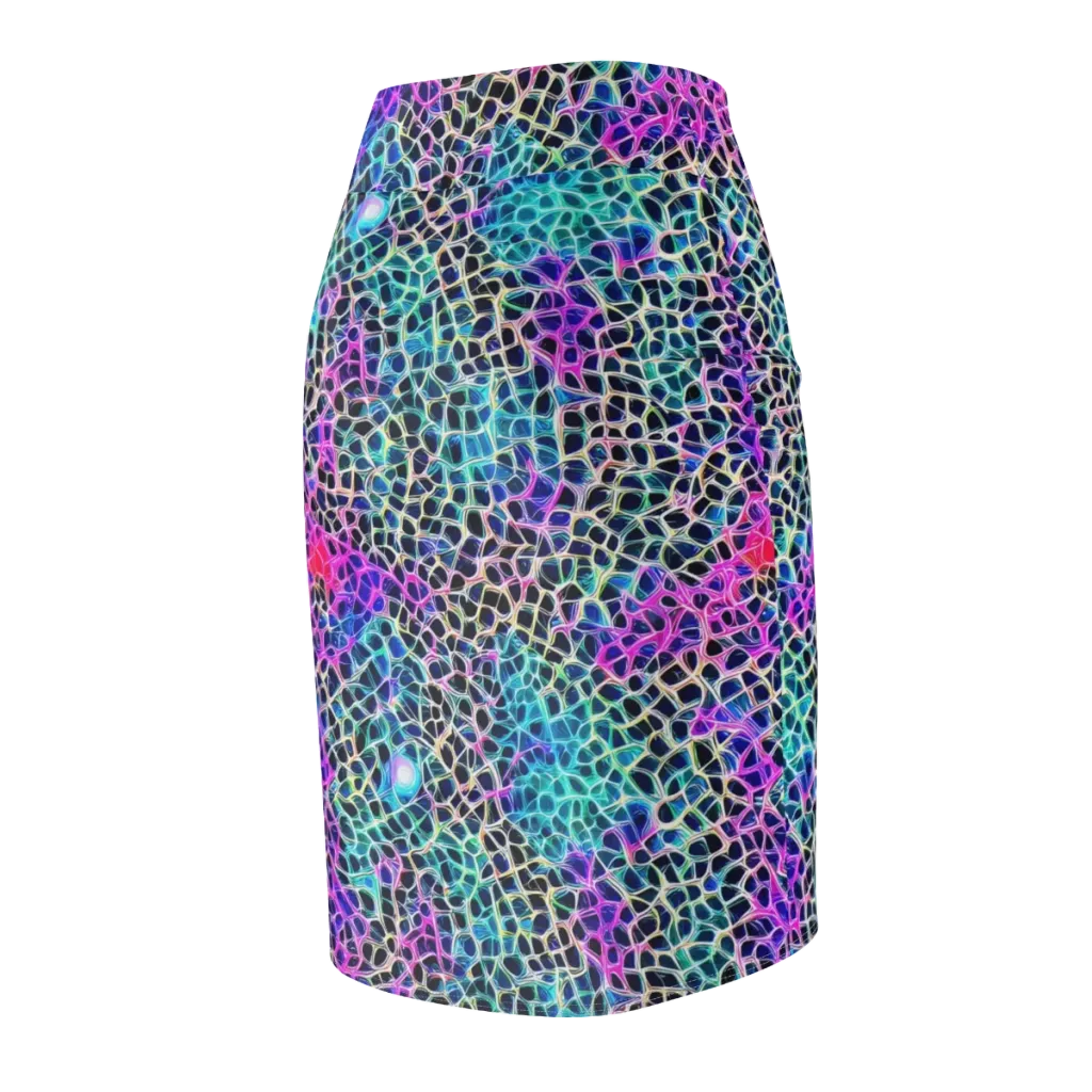 Prismatic Veins on Pencil Skirt — Back Side