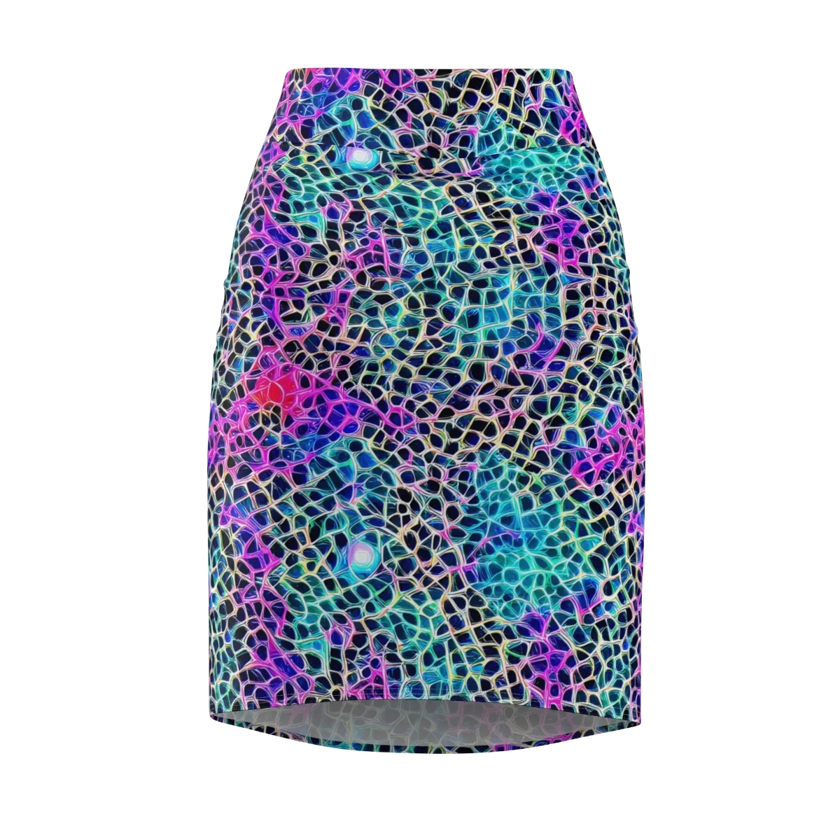 Prismatic Veins on Pencil Skirt — Front