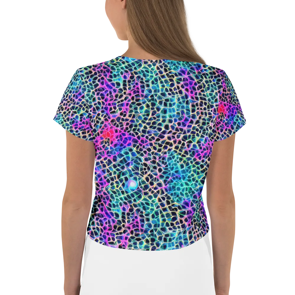 Prismatic Veins on Crop Tee — Back