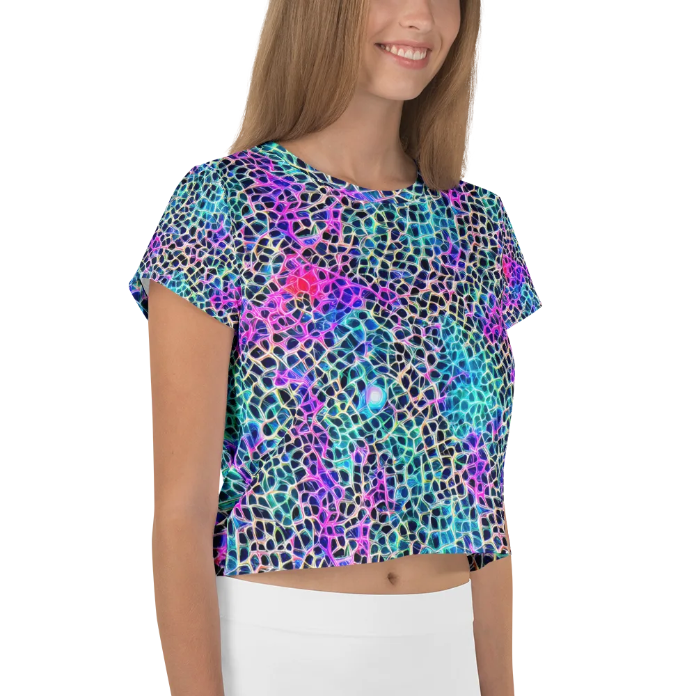 Prismatic Veins on Crop Tee — Right