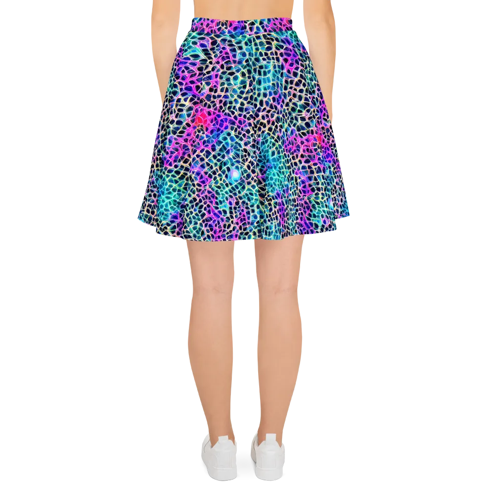 Prismatic Veins on Skater Skirt — Back