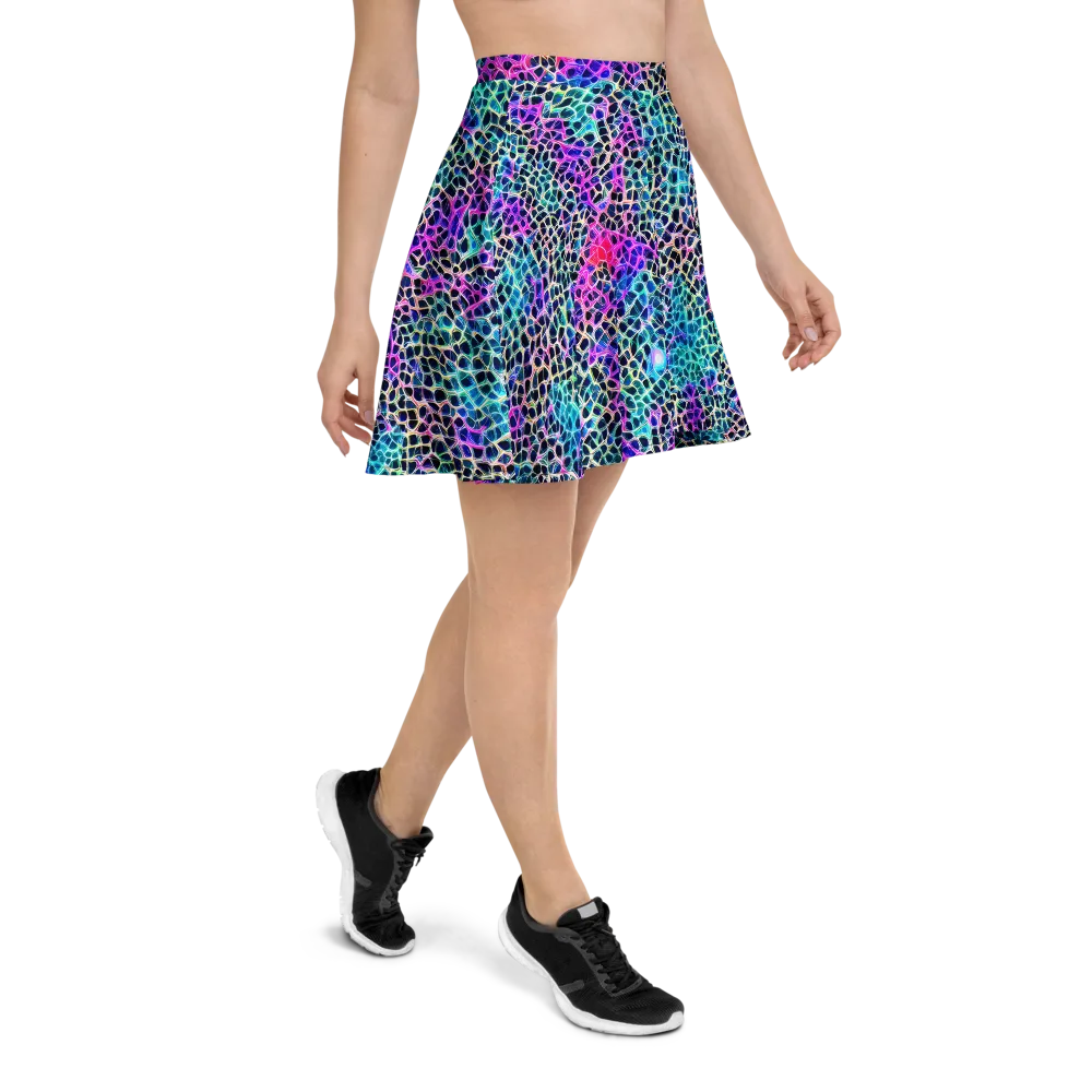 Prismatic Veins on Skater Skirt — Right