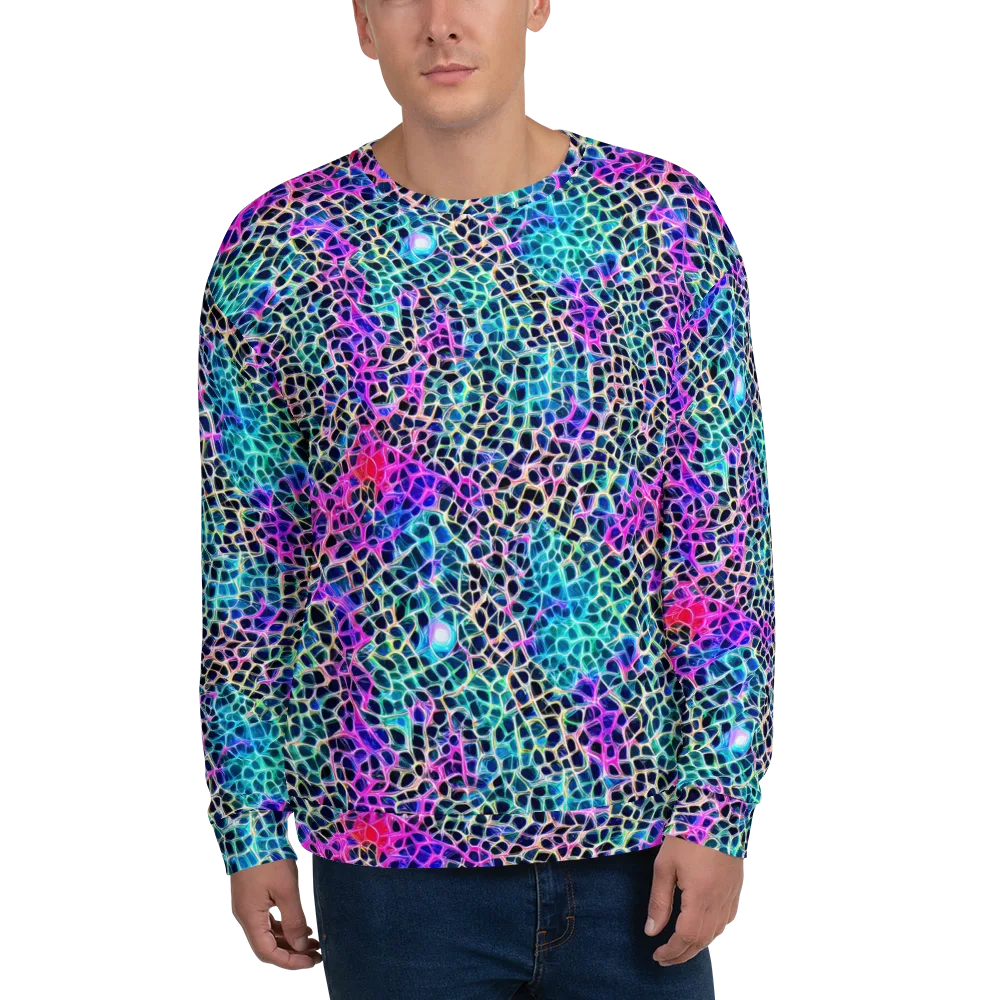 Prismatic Veins on Sweatshirt — Front
