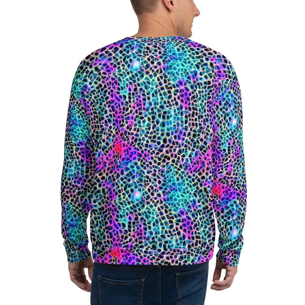 Prismatic Veins on Sweatshirt — Back