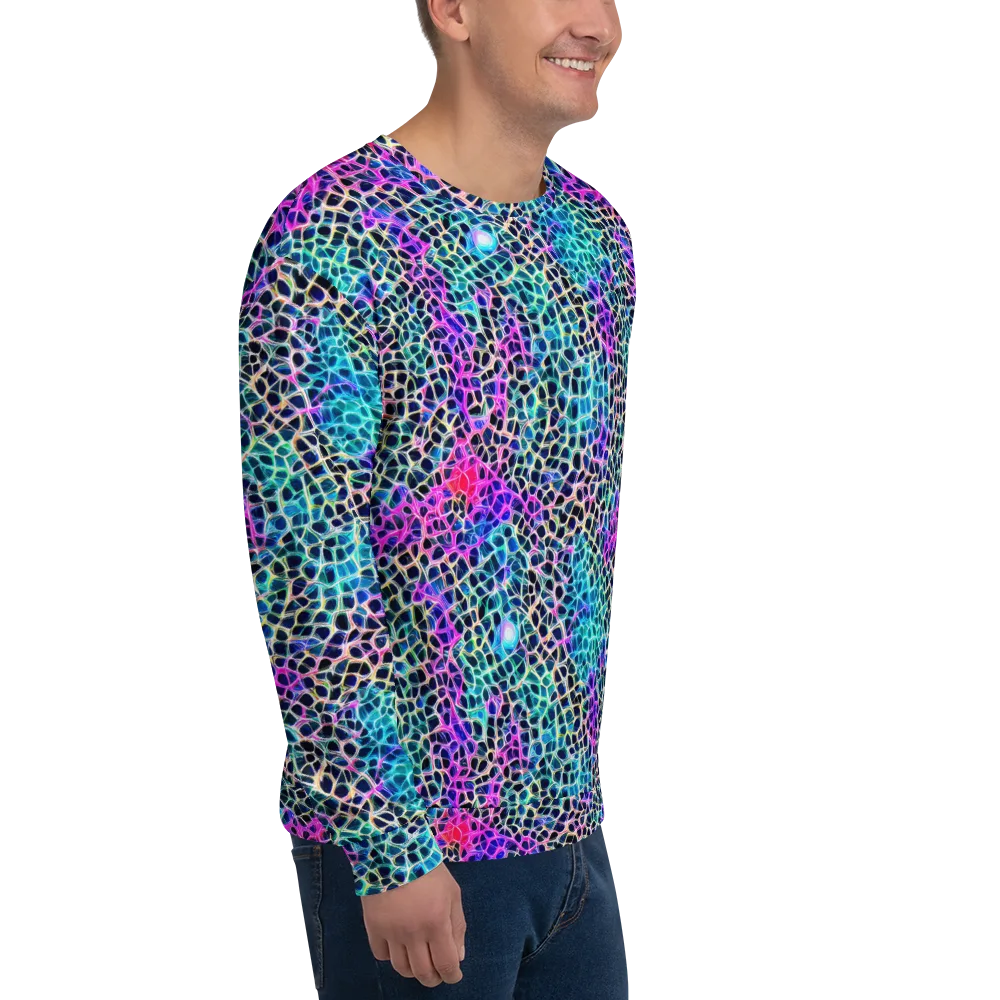 Prismatic Veins on Sweatshirt — Right Front