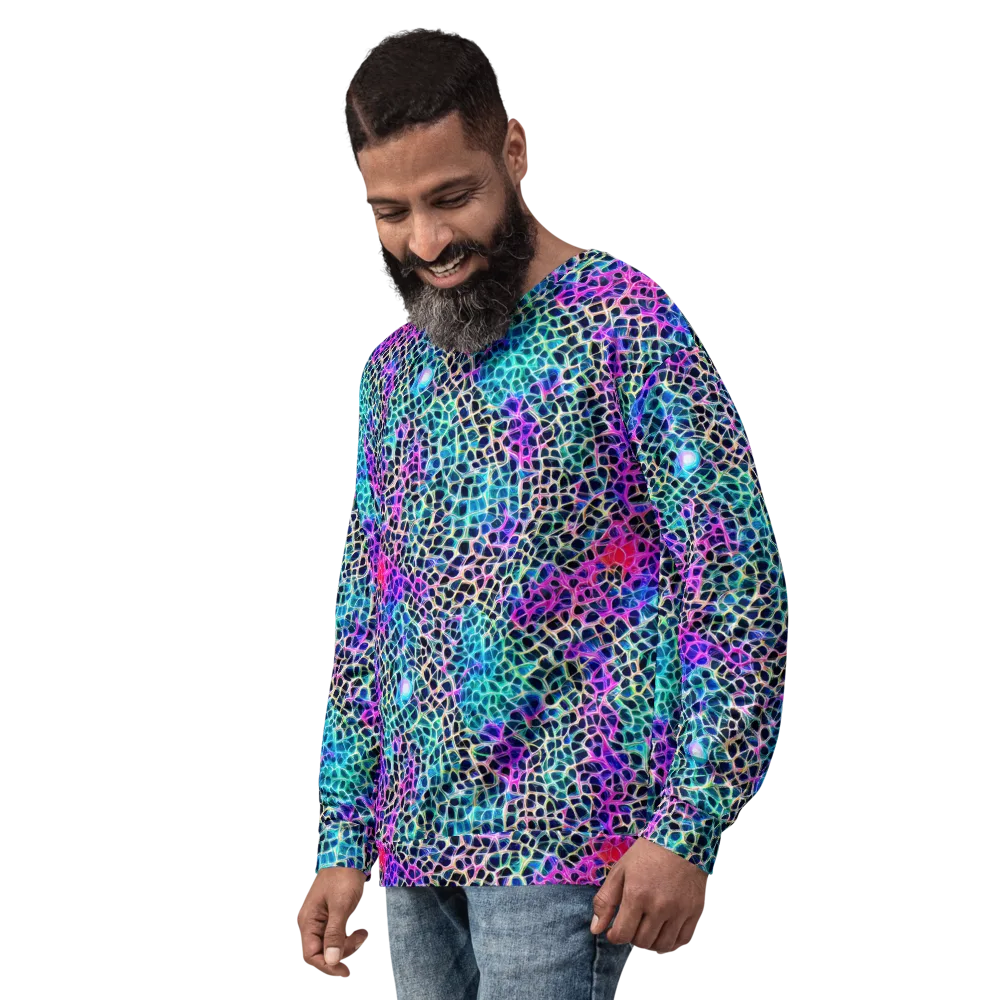 Prismatic Veins on Sweatshirt — Left Front