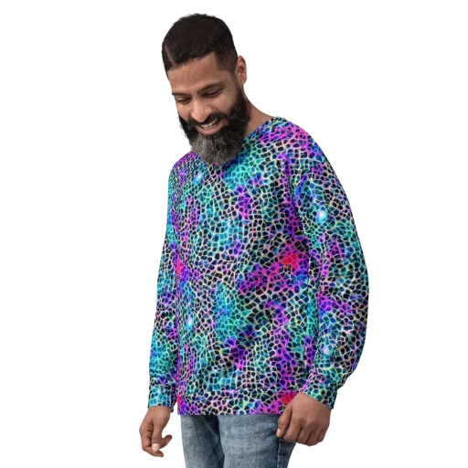 Prismatic Veins on a Sweatshirt