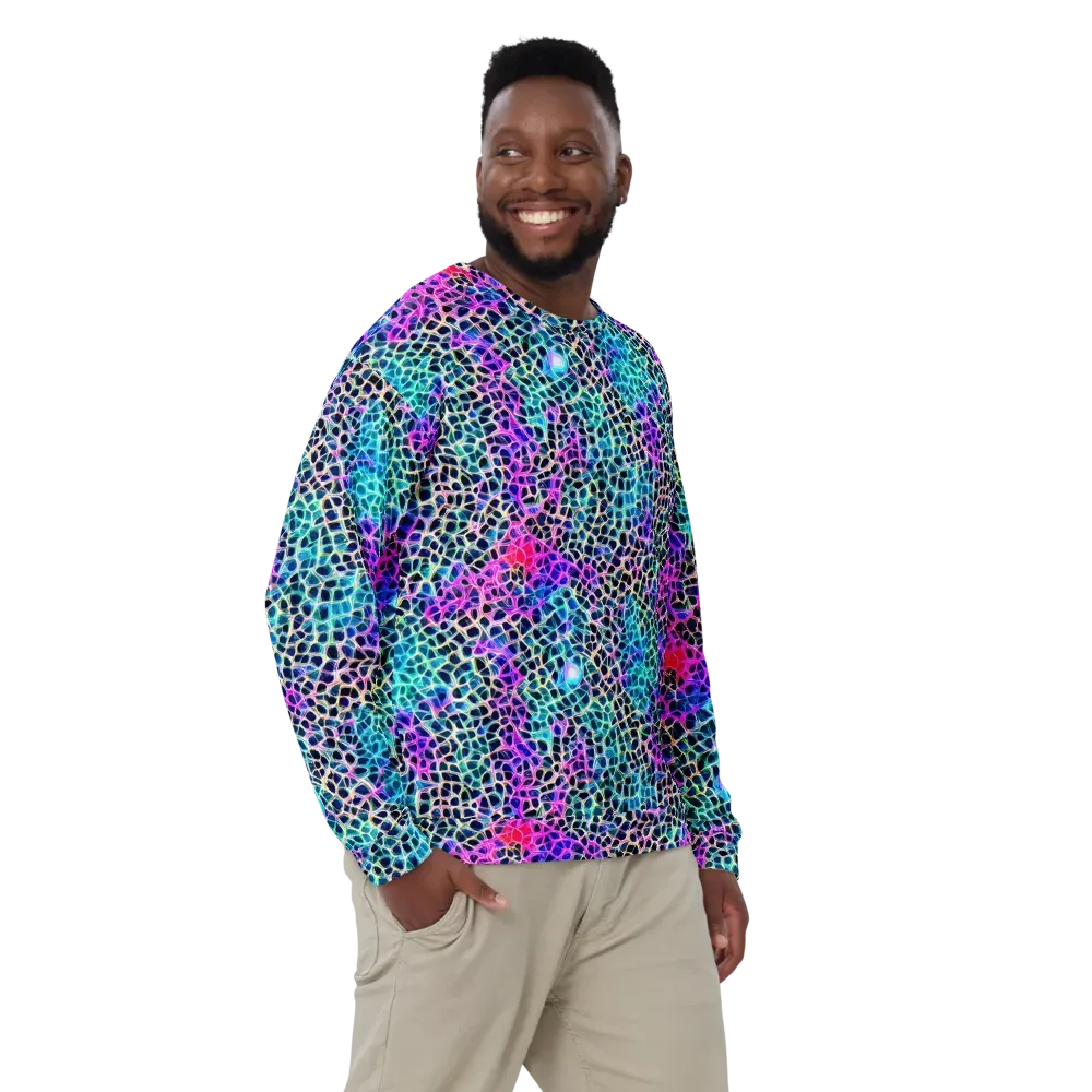 Prismatic Veins on Sweatshirt — Front