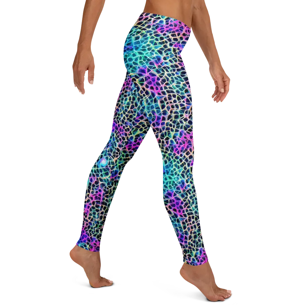 Prismatic Veins on Leggings — Right