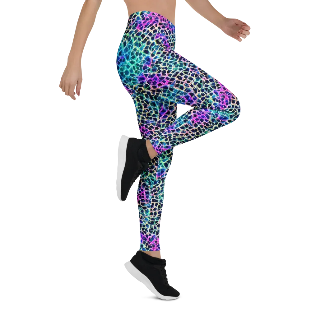 Prismatic Veins on Leggings — Right