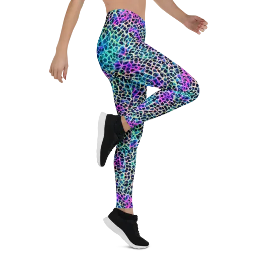 Prismatic Veins on a Leggings