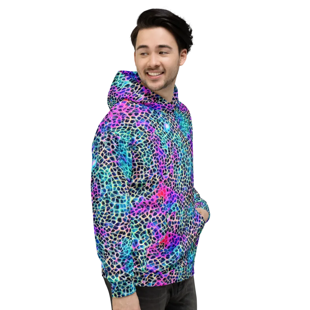 Prismatic Veins on Hoodie — Right