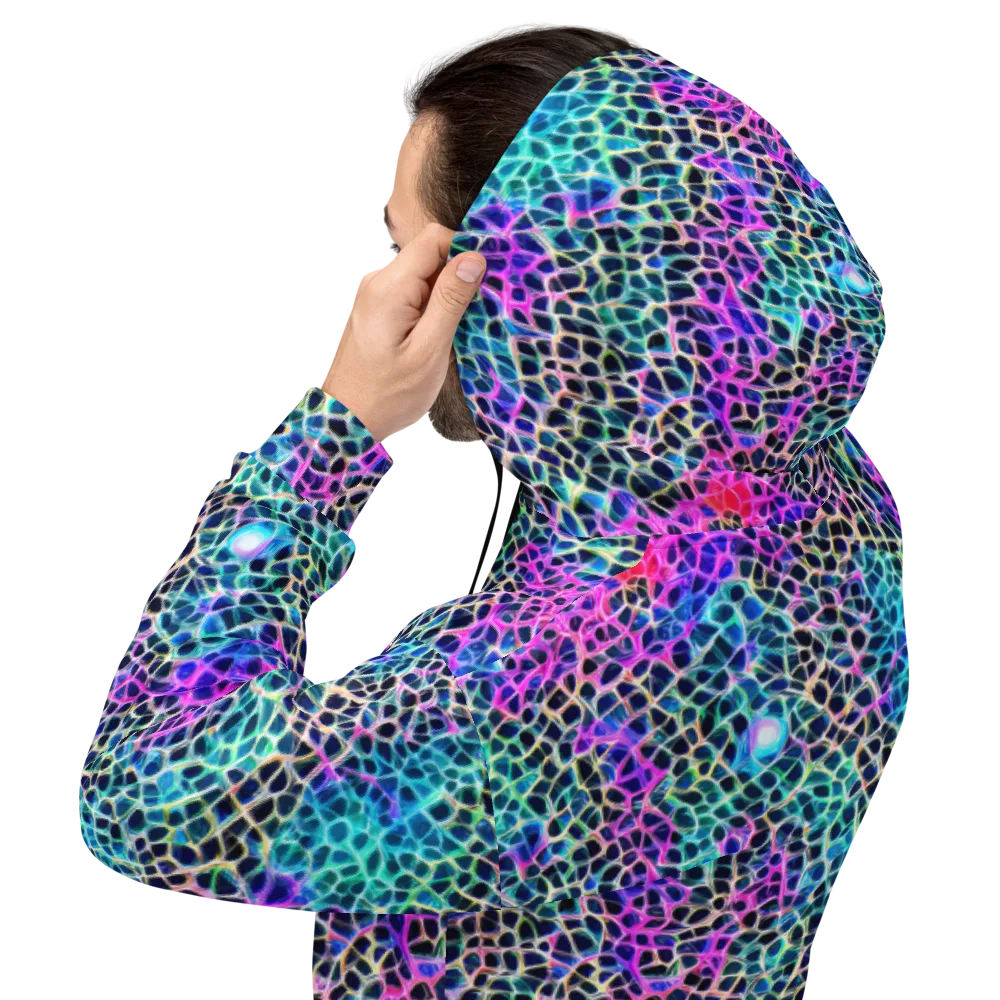 Prismatic Veins on Hoodie — Back