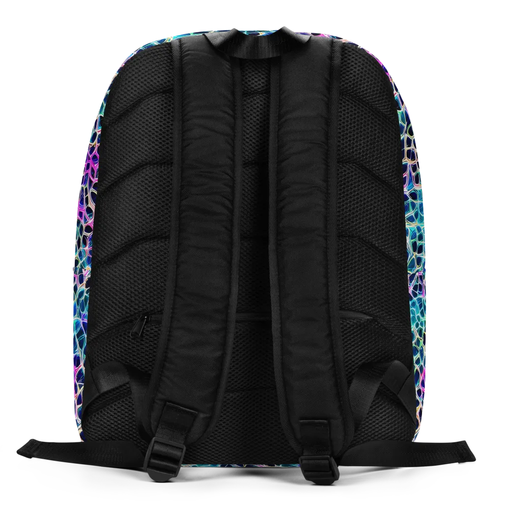Prismatic Veins on Minimalist Backpack — Back